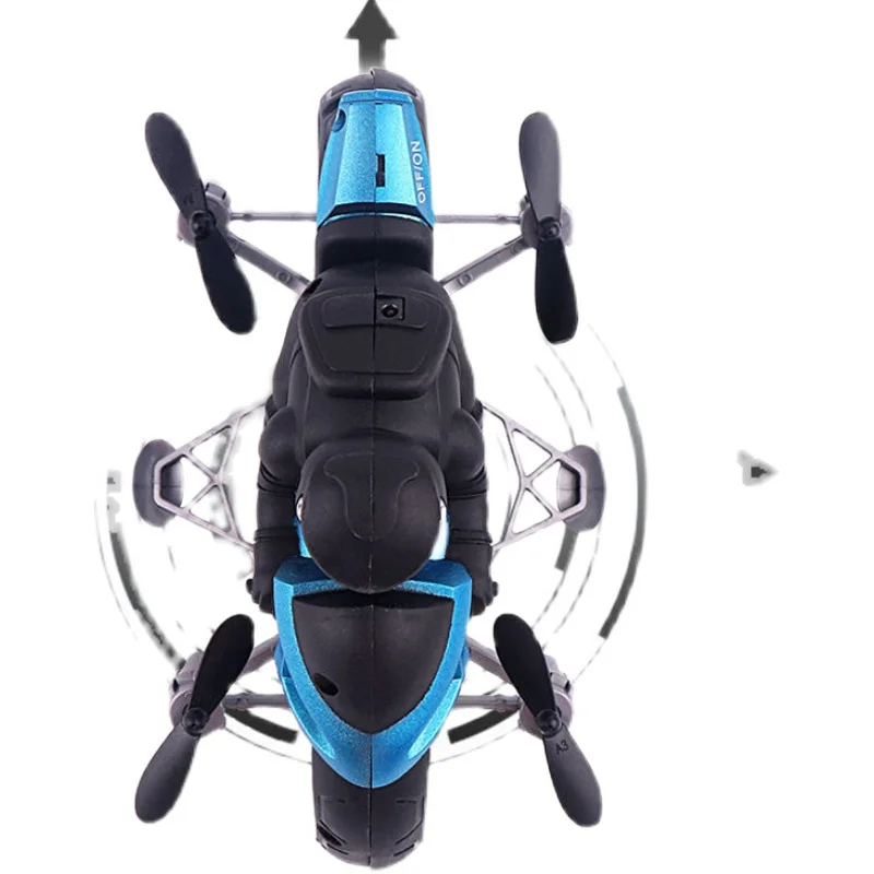 La motocicleta voladora con Control remoto de doble uso Land-Air volará, motocicleta pequeña, juguetes para niños Douyin, el mismo modelo, coche volador de aire