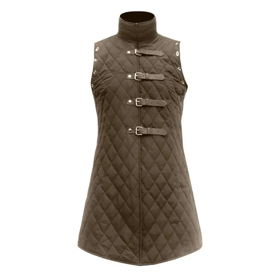 Gambeson Costume Aketon Armor Vest Coat Medieval Viking Sleeveless Outfit Larp Warrior Knight Hunter Outfit for Adult Men