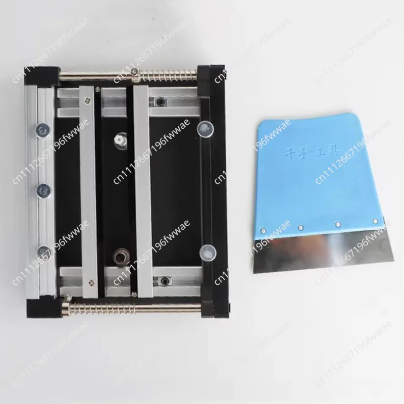 100x100MM Manual Small Screen Printing Station SMT PCB Steel Mesh Solder Paste Printing Table