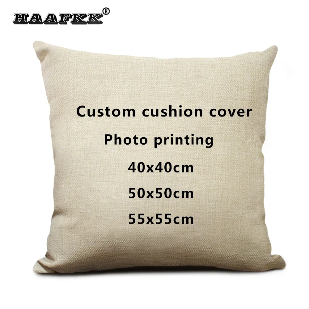 Custom Picture Printed Cushion Cover Pet Personal Life Photos Pillow Cover Custom Pillowcases In Various Sizes