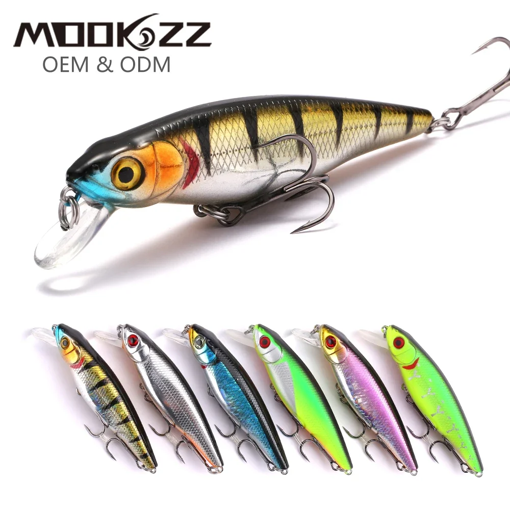 MOOKZZ 2023 New Arrival Hot Sale 77MM 10G Suspension Minnow Hard Fishing Lure Bait Fishing Tackle Artificial Lures Bait