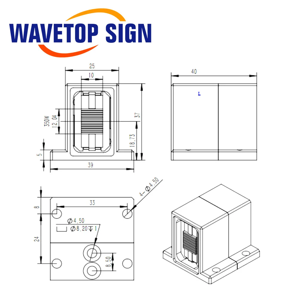 WaveTopSign 808nm Диодный лазерный модуль 50 Вт/бар 100 Вт/бар для удаления волос 300 Вт 350 Вт 500 Вт 550 Вт 600 Вт 800 Вт 1000 Вт 1200 Вт