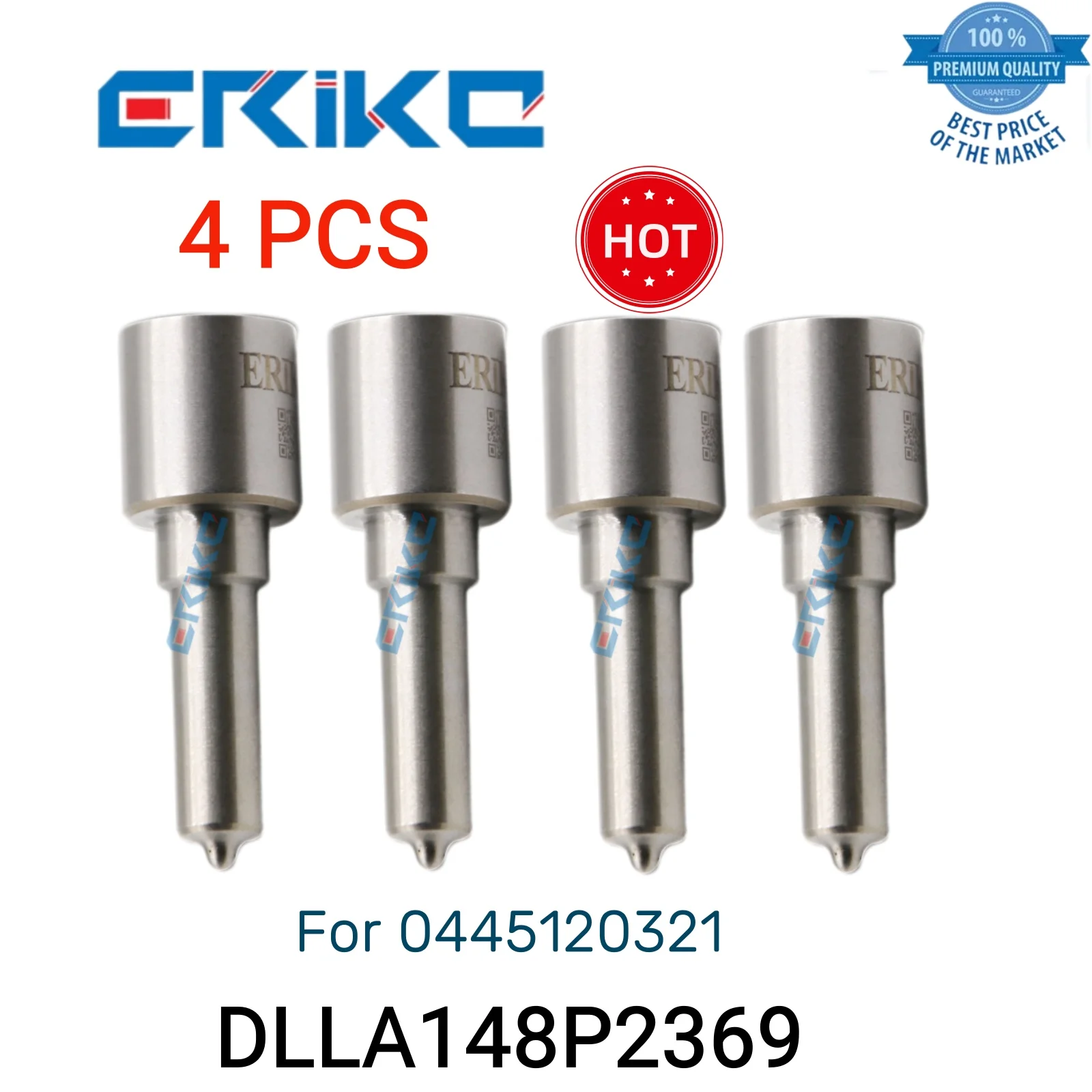 

4 PCS DLLA148P2369 0 433 172 369 Diesel Nozzle DLLA 148 P 2369 Oil Nozzle DLLA 148P2369 Jet Spray Nozzle fit for 0445120321