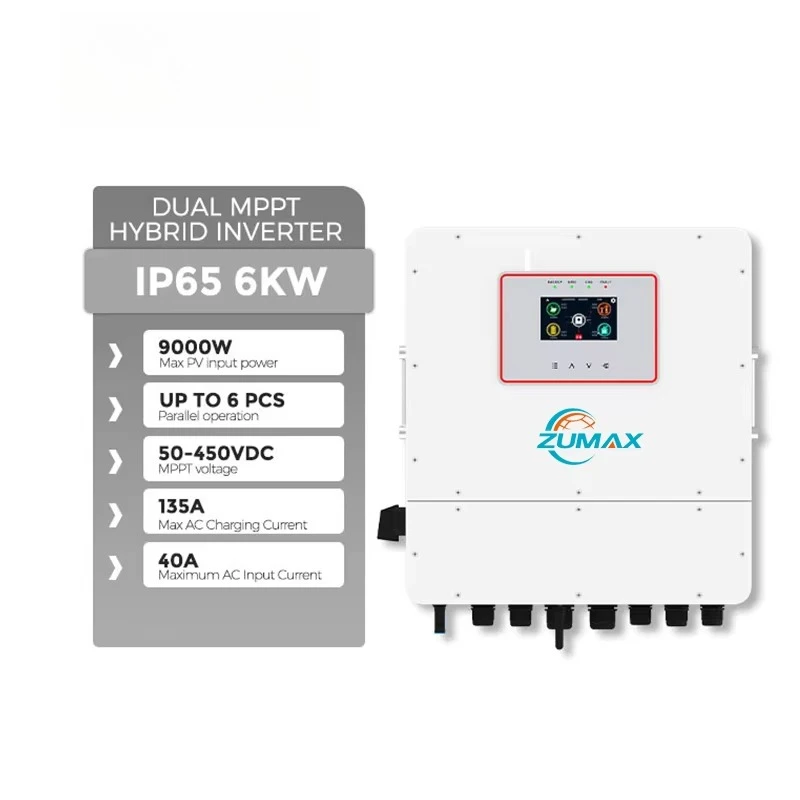

2025 Лидер продаж, однофазный гибридный солнечный инвертор IP65 6 кВт 230 В переменного тока MPPT WiFi 6 кВт, параллельный солнечный инвертор для домашней энергетической системы
