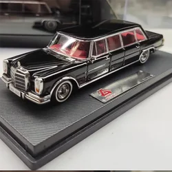 Diecast 1:64 Scale Benz W100 Extended Luxur Alloy Vehine Model FInished Simulation Collection Decoration Gift Toys Display