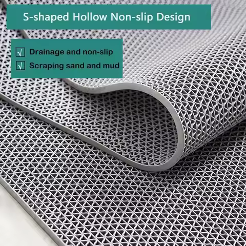 Non Slip Drainage Rubber Mat PVC Rug for Commercial Door Mats Restaurant Kitchen Garage Bathroom Pool and Deck Areas