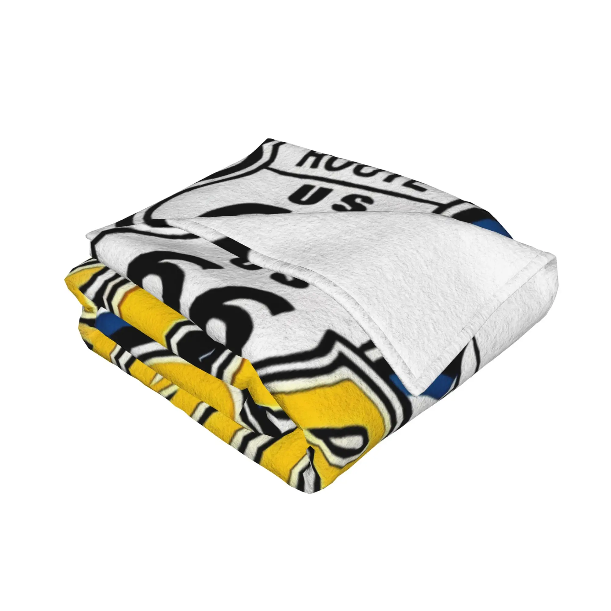 1PC home Cute Room Decor Classic Blanket Throw Blanket Route 66 Novelty Warm Blanket All Season