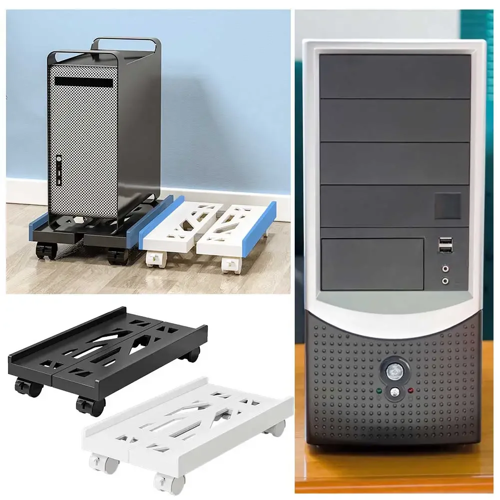 Computer Tower Stand CPU Halter Ständer mit 4 Lenkrad Computer Mainframe Halterung für die meisten