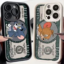 Funny Cartoon Phone Case For Jerrys Toms IPhone 16 15 14 13 12 11 Pro Max Mini XR XS X 7 8 Plus Soft TPU Back Cover