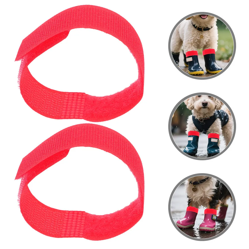 20Pcs Dog Boot Straps Adjustable Adhesive Pet Shoe Fixing Strap Non-Slip Secure Fit for Active Pets Walking Running Jumping