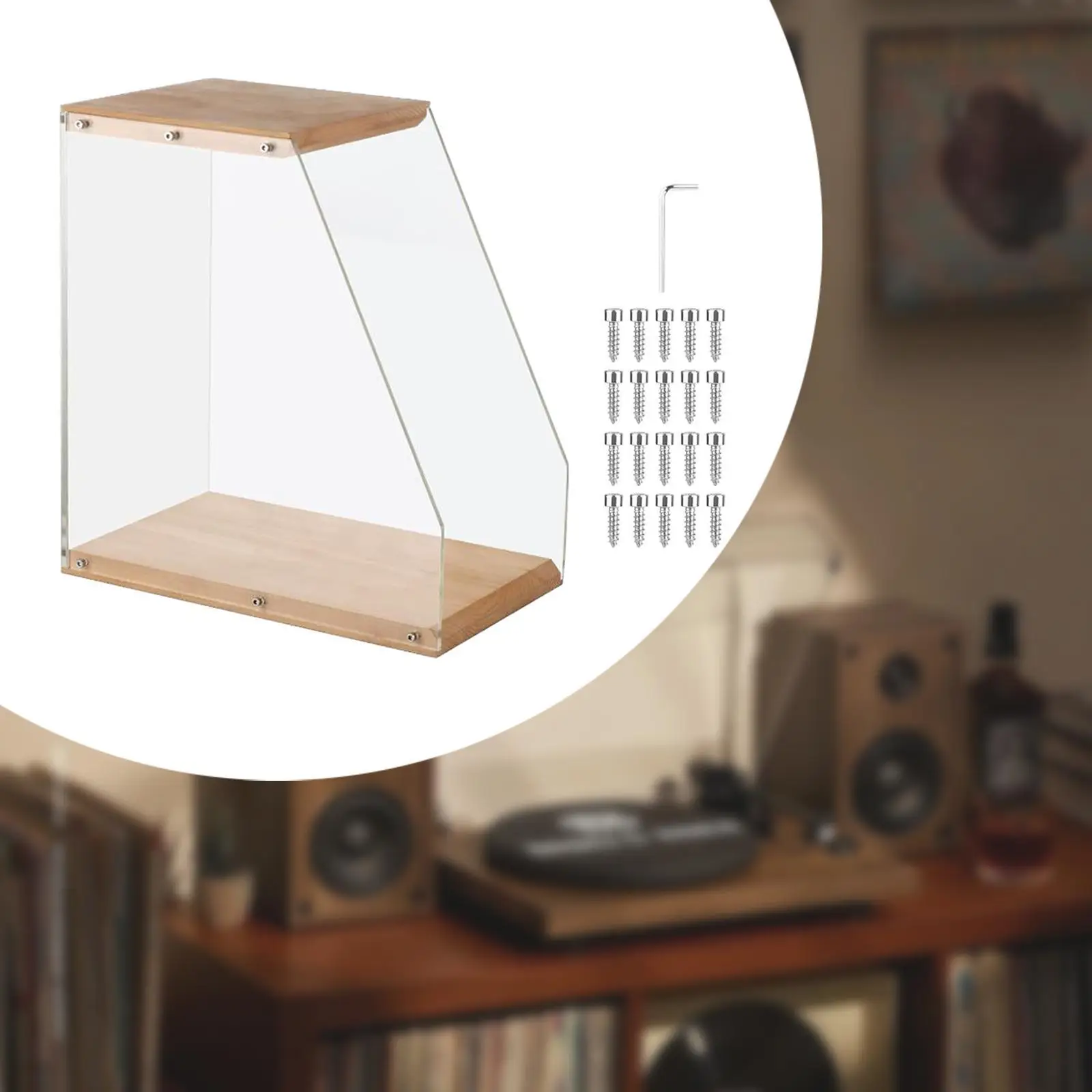 Tabletop Vinyl Record Holder Album Display Rack for Picture Photo Albums