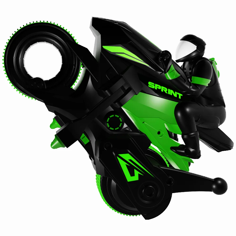 FlytecRC Y09 高速RCスタントバイク 直立走行 前輪360度回転 °   回転180 °   フリップレーシング競技用車のおもちゃ