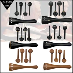 High quality 4/4 Cello Indonesian A-grade ebony wood tailpiece&tuning pegs Accessories parts fittings