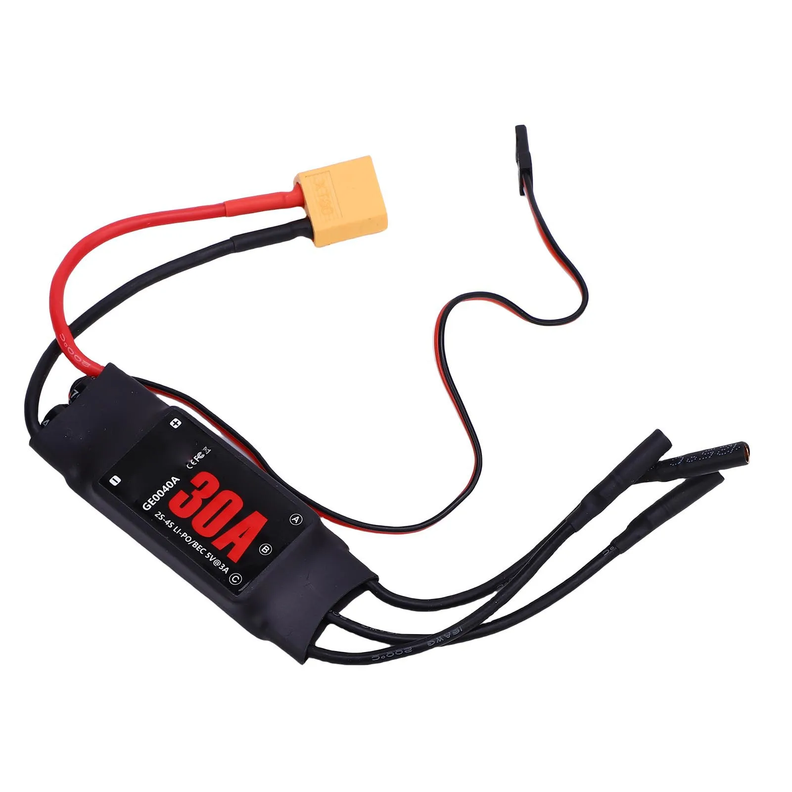 30A ブラシレス ESC 2-3S 電子スピードコントローラー 複数のガード アルミニウム合金 小型軽量 無人ヘリコプター用