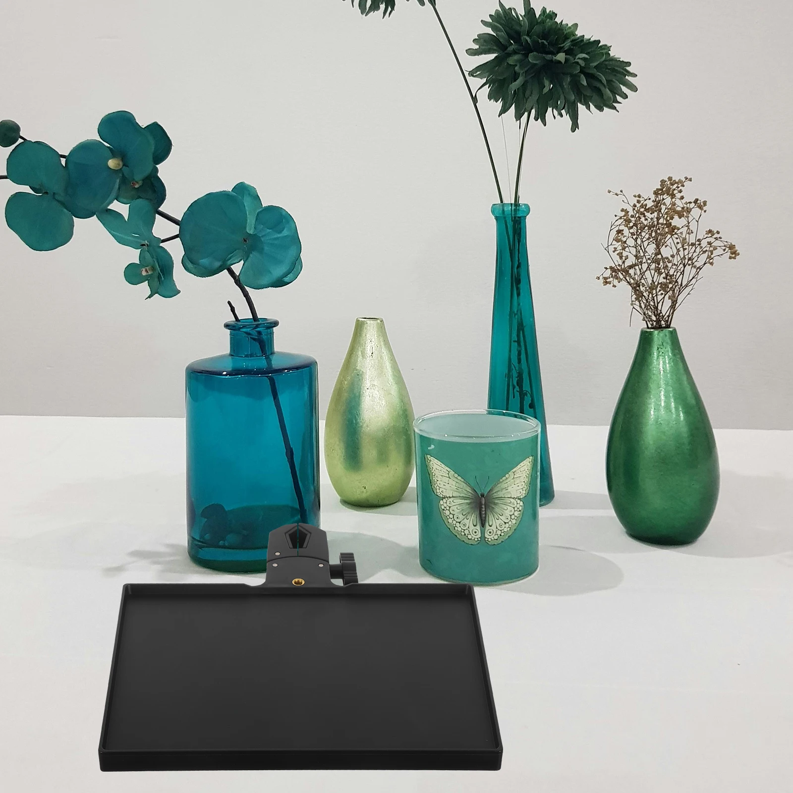 

Portable Adjustable Clamp-on Rack Tray Beauty Organizer Lash Tech Essentials Makeup Storage Nail Salon Tools Display Stand