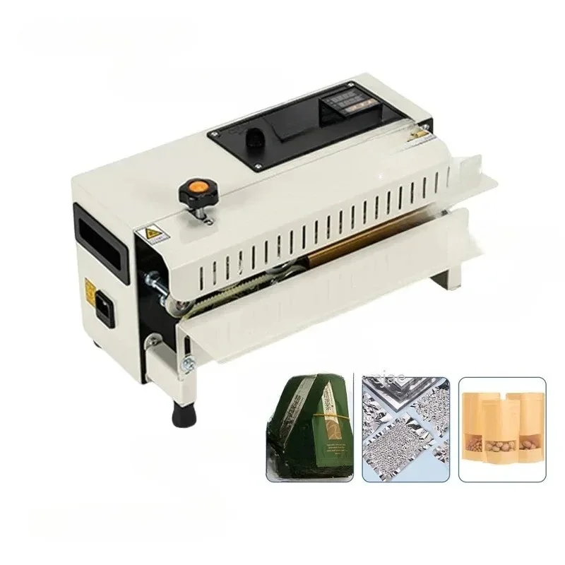 Sealing Machine Horizontal Bag Sealer Date Printing Auto Continuous Bag Sealing Machine Plastic Bag Packaging Band