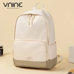 VNINE backpack for women, large capacity student backpack for commuting, simple and lightweight travel computer bag