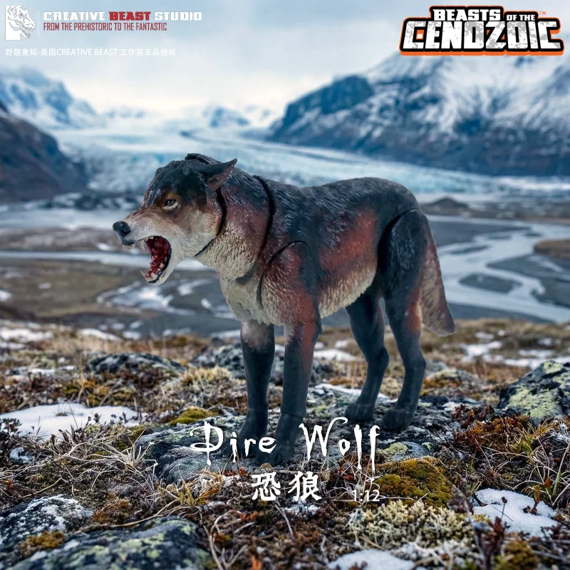 

Предзаказ [Dire Wolf 1/12] Модель подвижной фигурки доисторического животного-динозавра: Диреволк (зверь мезозойского периода) - подарок