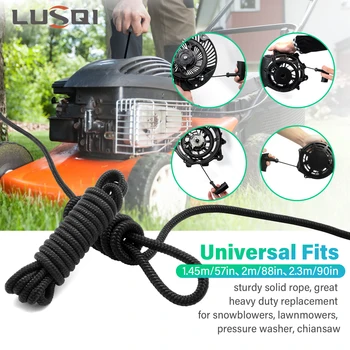 LUSQI 풀 코드 교체, 브릭스 및 스트래튼 697316 692259 281464, 블랙 스타터 로프, 리코일 스타터 액세서리, 1/2/3 PCs