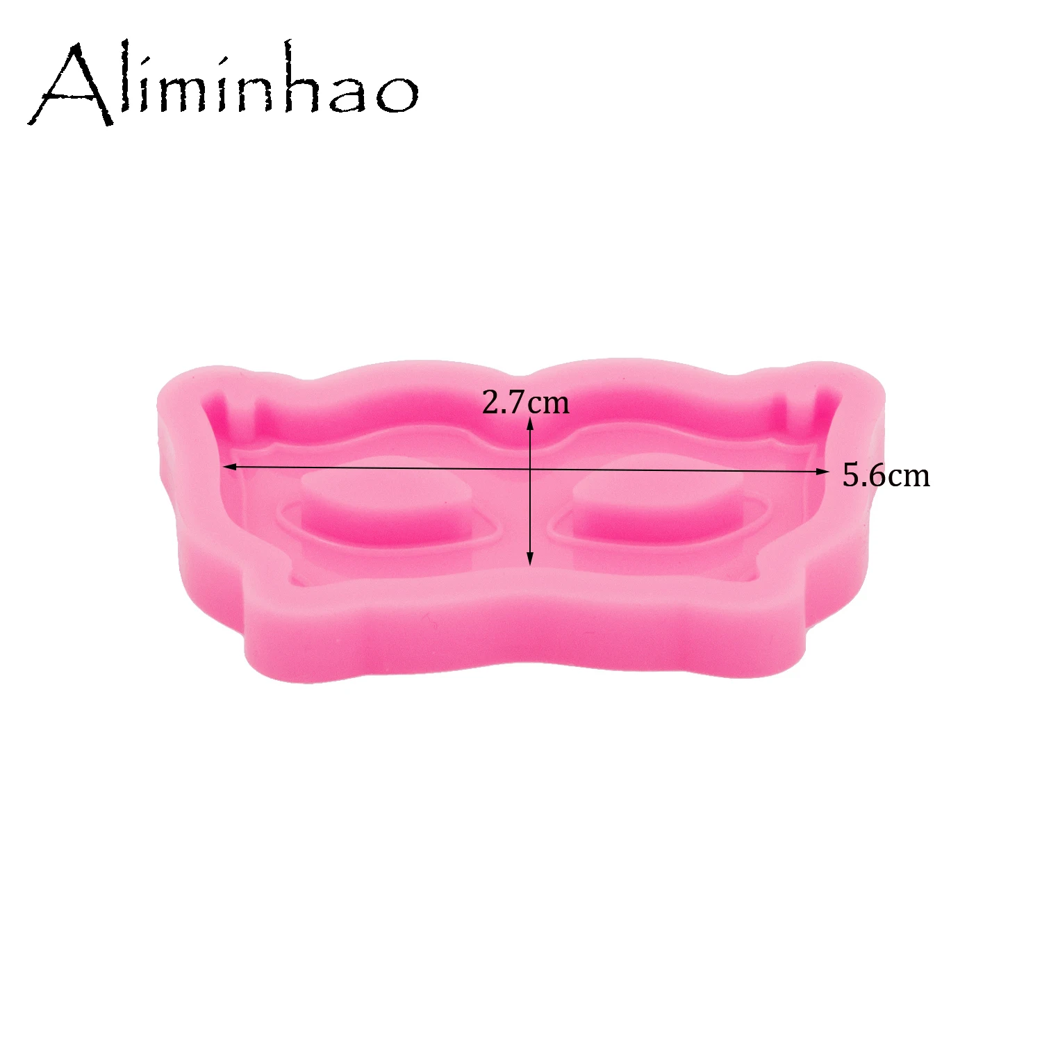 DY1079 Shiny Mini Mask Goggles Resin Silicone Mold, Beard Crafting Mold Making with Epoxy for Jewellery, Chocolate Cake Tools
