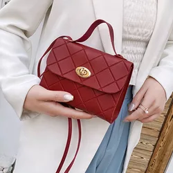 Torebki damskie w paski kwadratowa świeża epoka redukująca wysoką pojemność delikatna tekstura miękka wygodna damska torba Crossbody