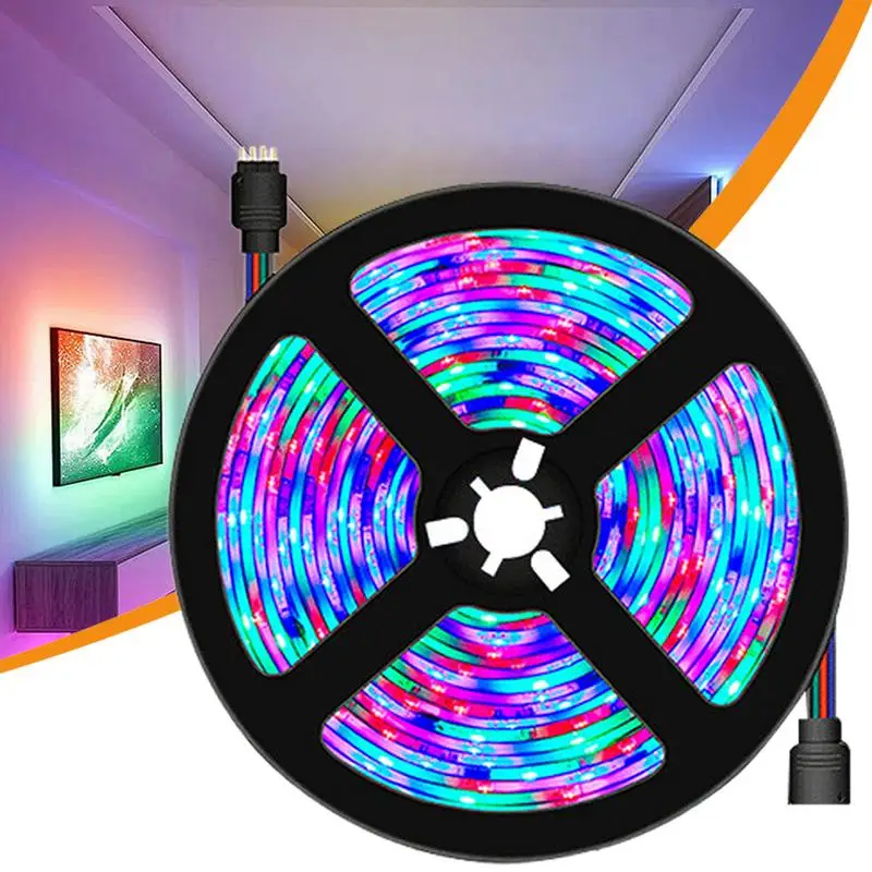 Smart Led Strip Lights Led Lights For Bedroom RGB 5050 Led Strip Lights Remote Control Blue tooth 5v Colorful Light Strip Set