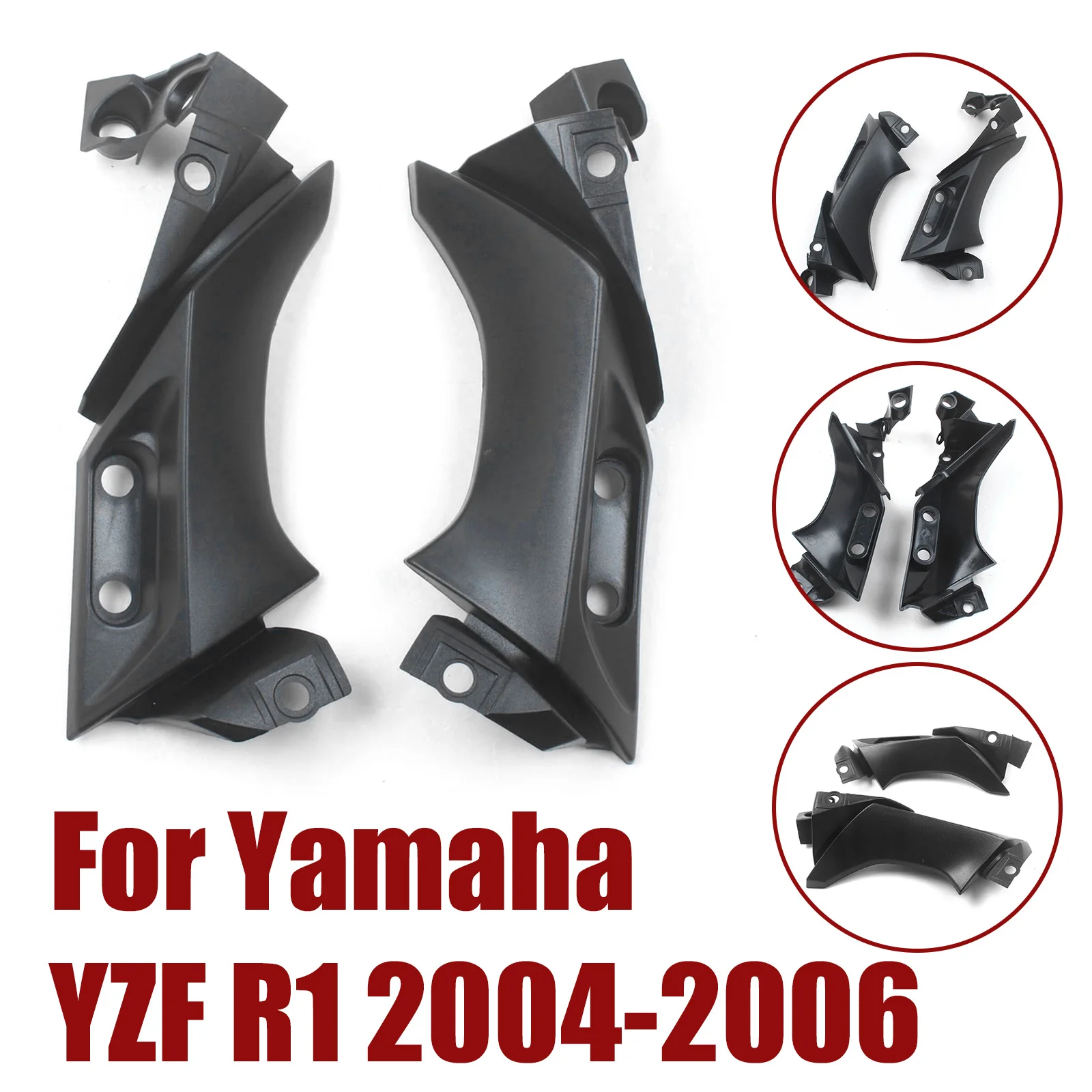 

for Yamaha YZF R1 2004-2006 Unpainted Black Side Air Duct Cover Fairing Insert Part