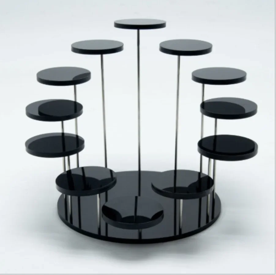 Acrylic Jewelry, Ring Jewelry, Jewelry Cake Display Stand, Three-layer Circular Jewelry Rotating Display Table