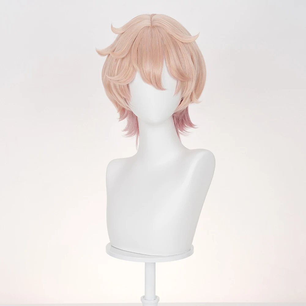 Nuovo gioco Genshin Impact Dahlia Parrucca Cosplay Donna Capelli sfumati rosa Parrucca sintetica resistente al calore Halloween Prop