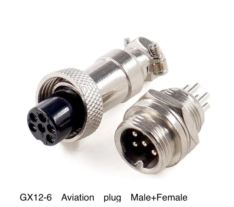 10 مجموعة/وحدة GX12-4P الطيران التوصيل ذكر + أنثى RS765 تصاعد ثقب 12 مللي متر النحاس دبوس