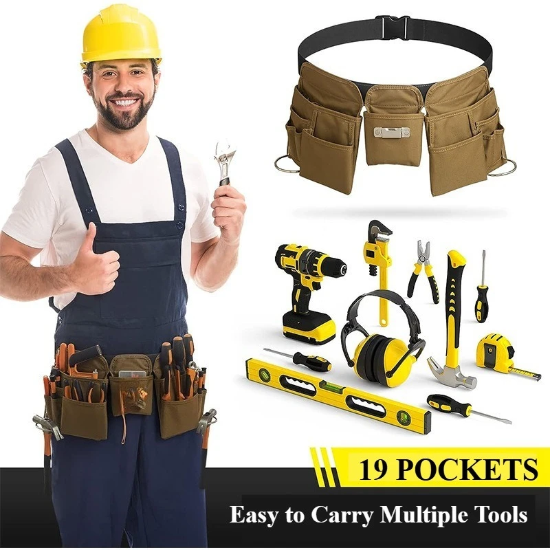 

Multifuntional Durable Tools Waist Hanging Packs Maintenance Man Storage Bags for Furniture Fixing Portable Electrician Package