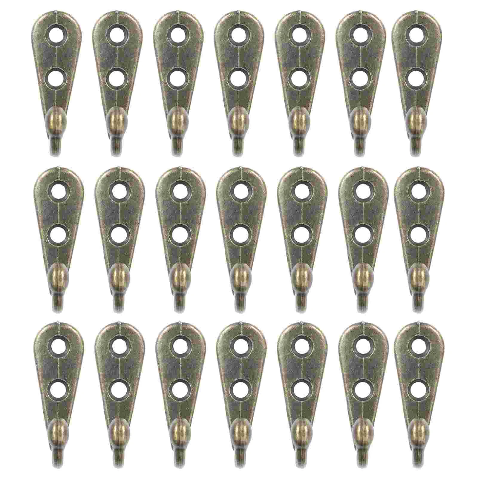 

30 Pcs Picture Wire Hanging Vintage Coat Hook Heavy Duty Hooks Aluminum Alloy Wall