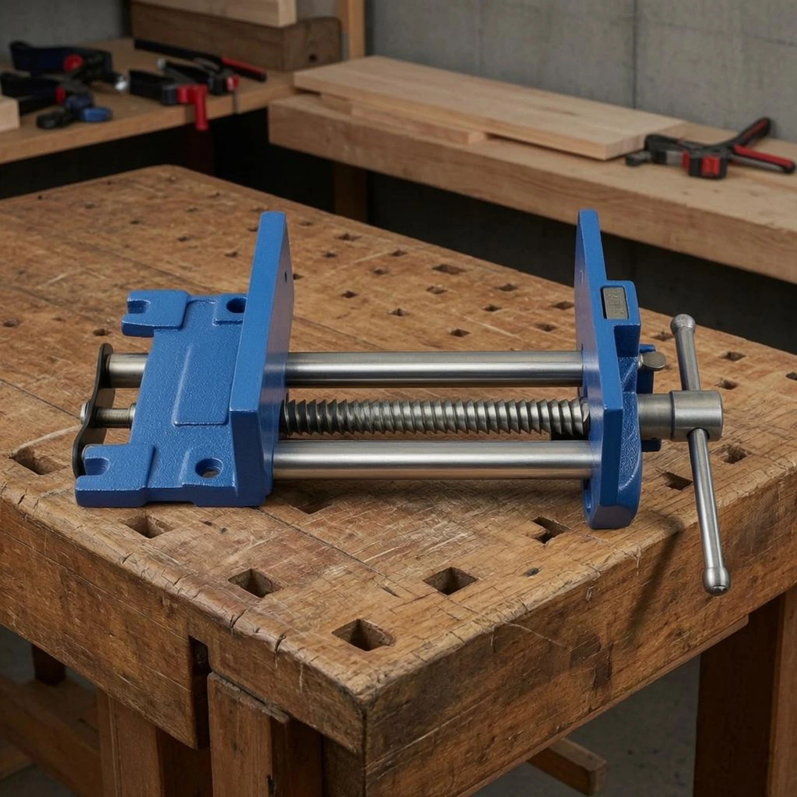 woodworking-bench-clamp-cast-iron-workbench-vise-wood-bench-vise-t-handle-workholding-tool-threaded-screw