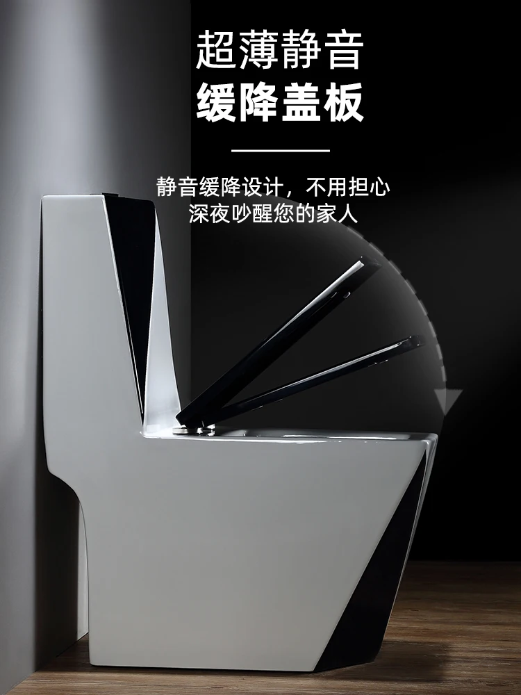 Ceramic flush toilet household toilet odor-proof siphon seat toilet toilet