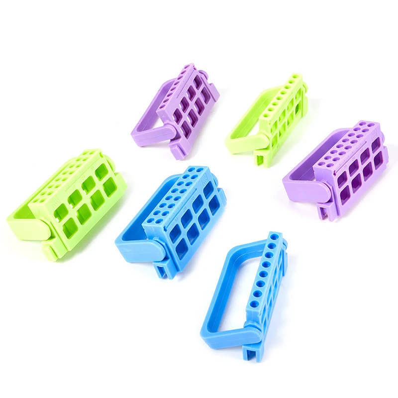 8/16 Löcher Dental Endo File Holder 3 Farben Endodontie-Ablage Organizer Zahnarzt Labor Aufbewahrungsbehälter – Detail 11