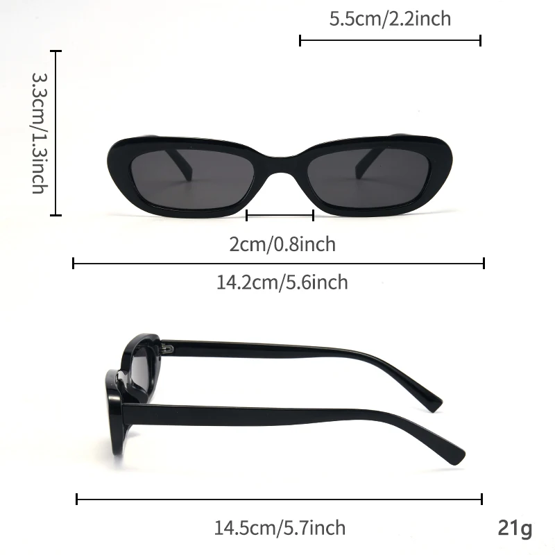 1 Stück Modische Unisex-Brille, Neuer Trendiger Kleiner Quadratischer Rahmen, Y2K Musikfestival Persönlichkeit, Cooler Street-Style Geschenkbrille – Detail 6