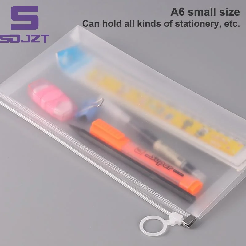 Sacs de rangement de documents imperméables A4 A5 A6 avec fermeture éclair, 2 pièces, organisateur de dossiers de bureau transparent, portable