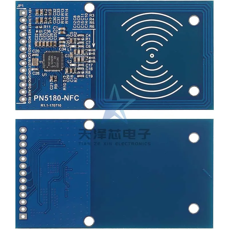 Pn5180 Module Nfc Module Supports Iso15693 Rfid High Frequency Ic Card Icode2 Reading and Writing Module