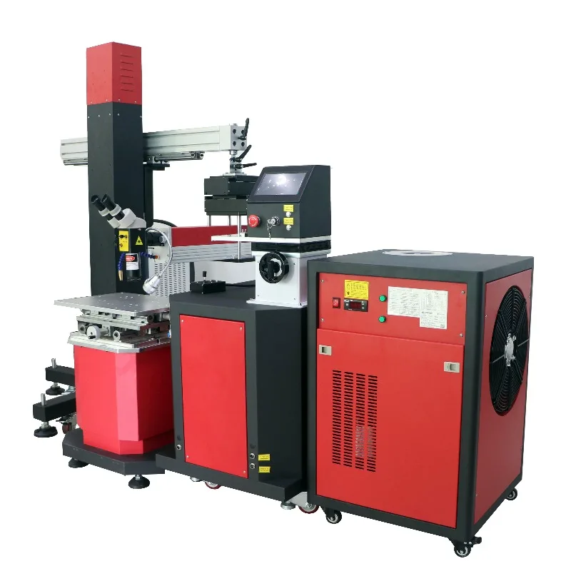 2025200W 300W 400W Automatic Mold Repaire Spot Welder Welding Soldering Machine With Boom Lift For Large