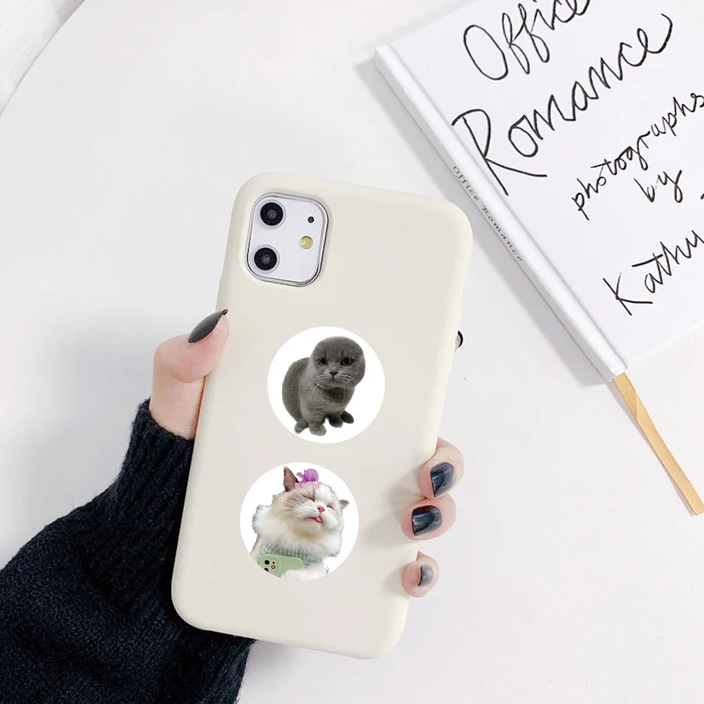 500 قطعة/لفة الكرتون لطيف القط ميمي الكتابة على الجدران ملصق DI الديكور قضية الهاتف المحمول دفتر كوب ماء الاطفال اللعب هدية ملصق #5