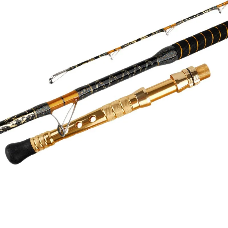 

Handmade deep-sea electric twisted rod South oil boat fishing rod Cod bottom drifting rod Glass fiber rod slightly
