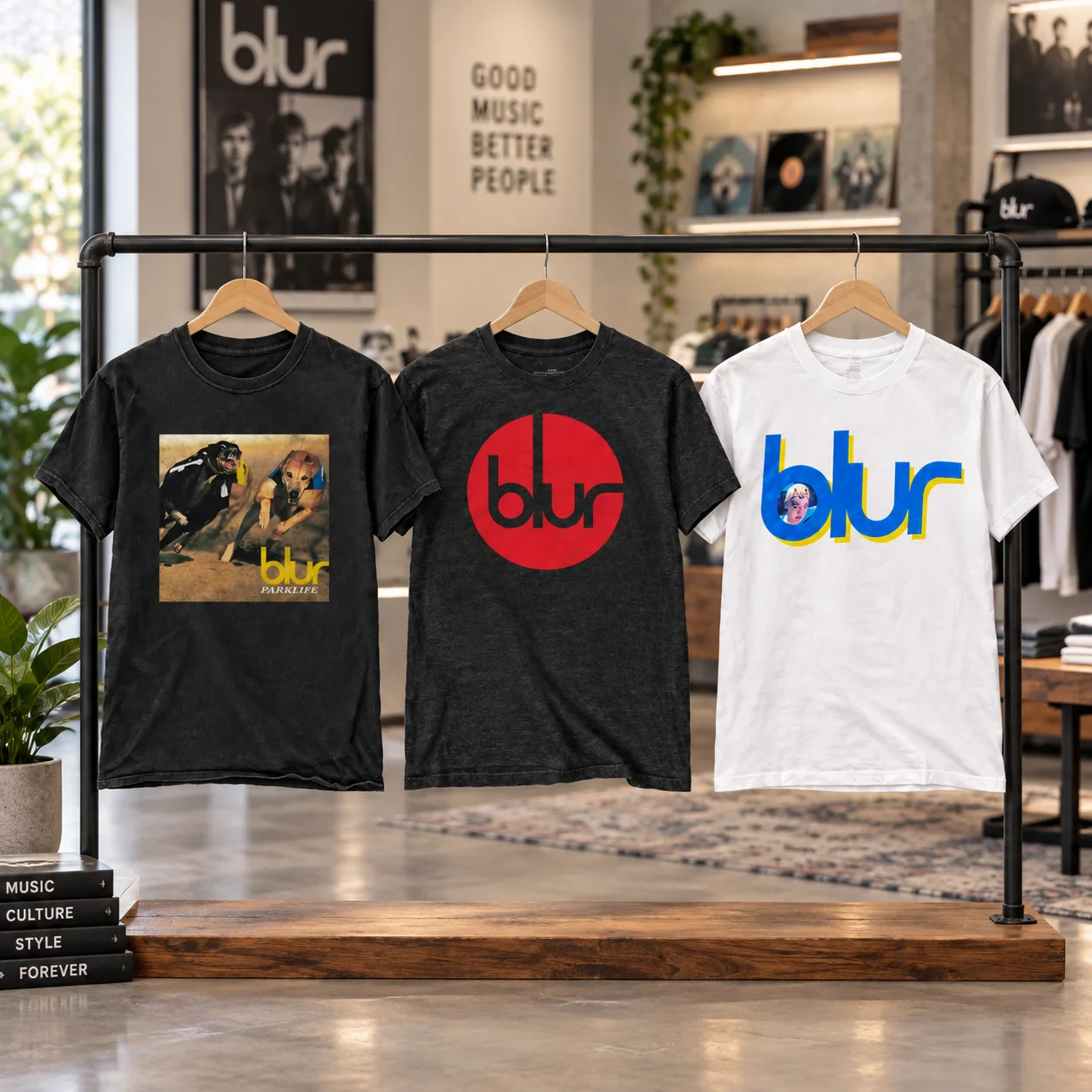 BLUR Blur Band British Rock Punk Music Casual T-Shirt Men's and Women's Luxury Band Brand Top 2026 New Band