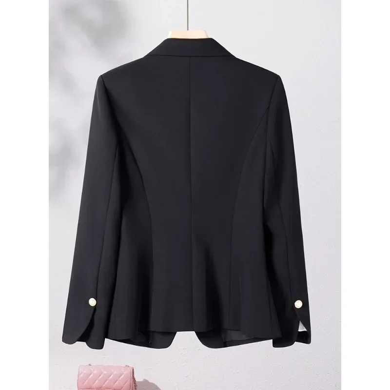 Green White Black Brown Women Blazer Ladies Jacket Female Long Sleeve Single Button Formal Autumn Winter Coat