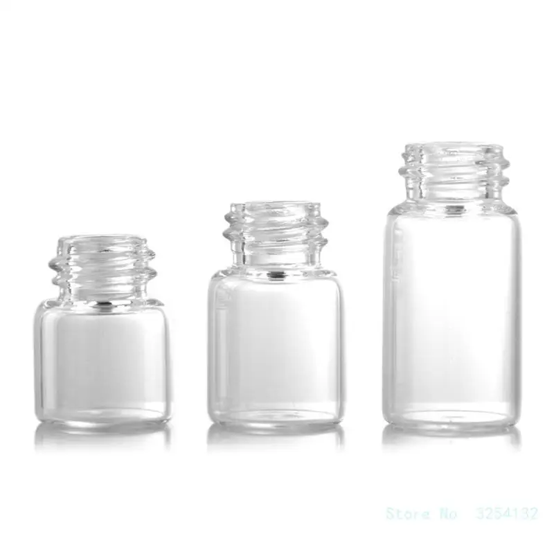 1ml/3ml Refillable Clear Mini Empty Glass Dropper Bottle Protable Travel Liquid Dispenser for Essential Oil Eye