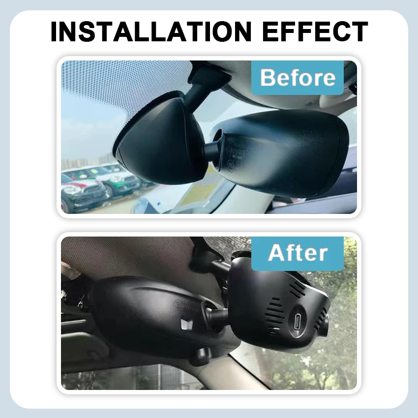 Car DVR for MINI Cooper Countryman Clubman Convertible JCW (2014–2023), 4K 2160P Loop recording Dash Cam Camera