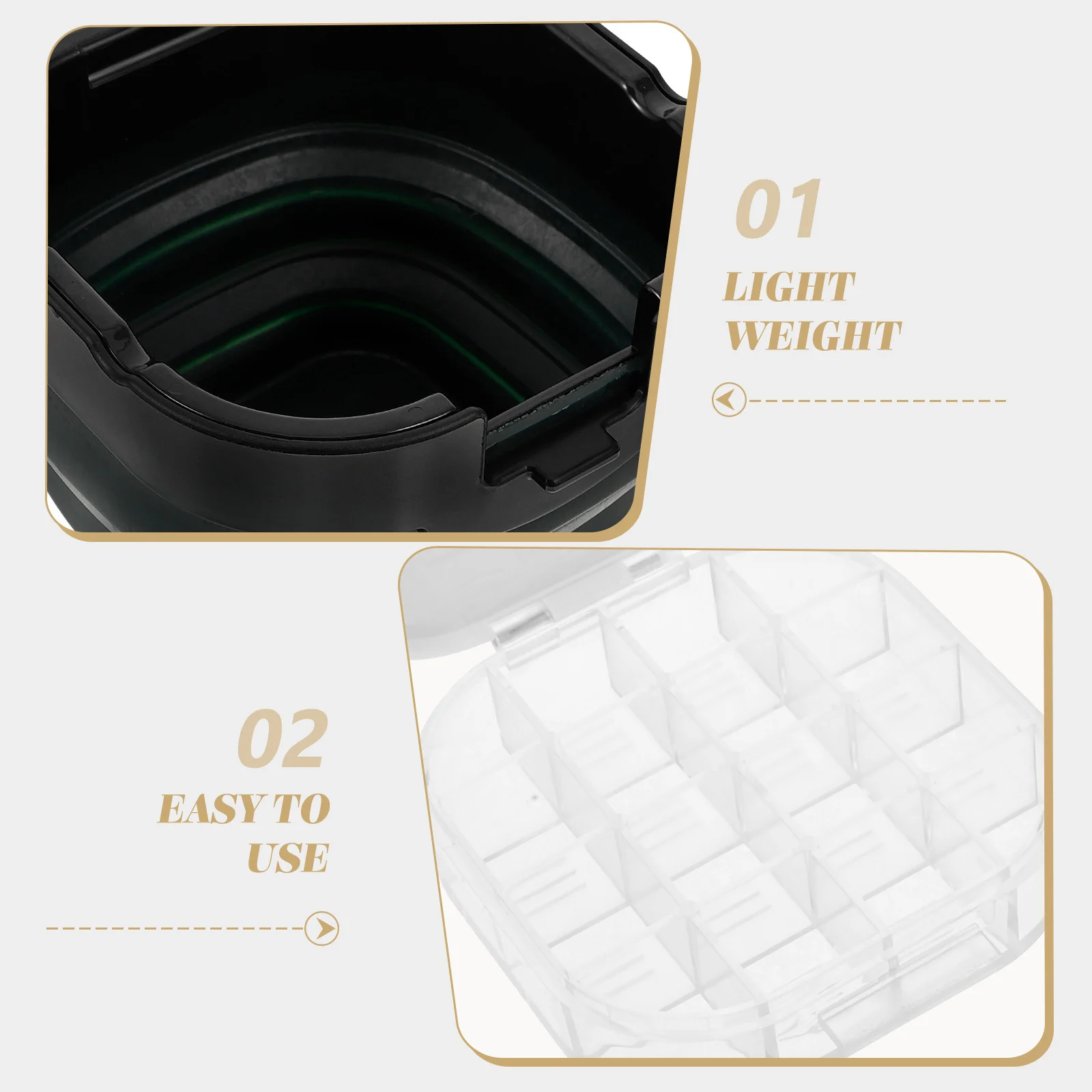 

Portable Brush Cleaner Bucket for Watercolor Acrylic Oil Painting Large Capacity Silicone PP Material Easy Clean