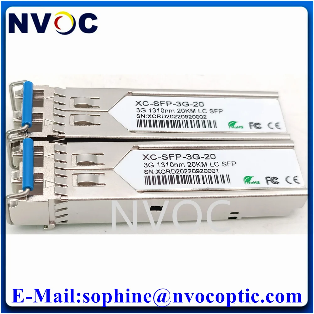 3Gbps Video SFP Optical Transceiver,3G SMF SDI to Fiber Converter Hot Pluggable,Duplex LC,+3.3V 1310nm,DFB-LD,10km 20KM Reach