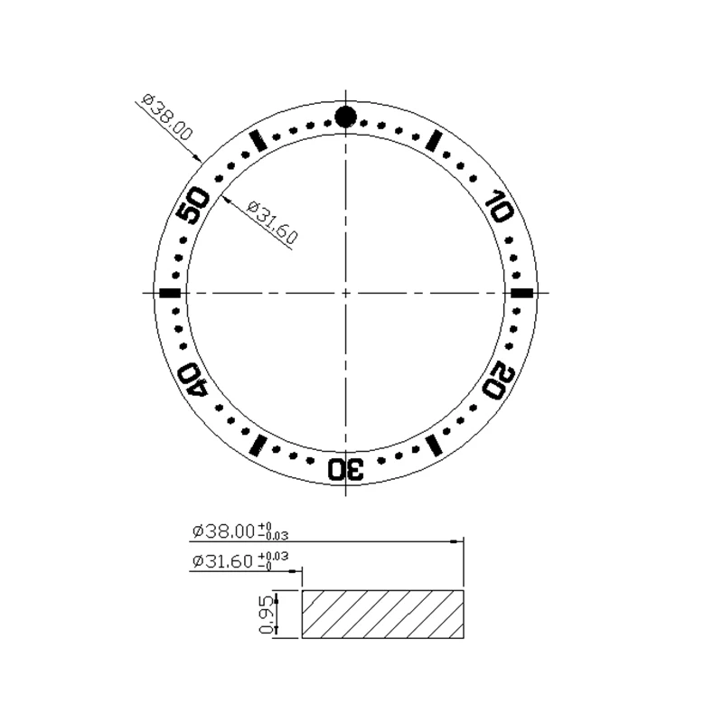 40-mm-Gehäuse für Herrenuhren, AR-beschichtetes, gewölbtes Saphirglas, passend für modifizierte Uhren mit 62MAS-, NH35-, NH36- oder NH38-Uhrwerken sowie 4R36-Uhrwerken, hochwertiges Zubehör. – Detail 2