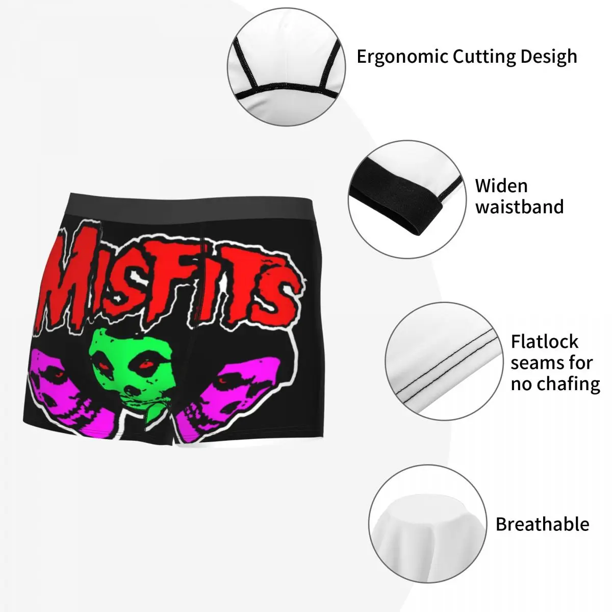 Misfits Skull Man's Unterhose hoch atmungsaktive hochwertige Geschenk idee