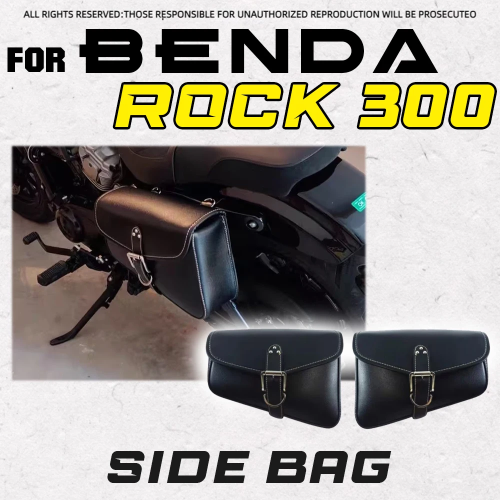 Motorcycle Retro Side Tool Bag Waterproof Quick Disassembly Knight Bag Compatible with BENDA ChinchiIIa 250 ROCK 300